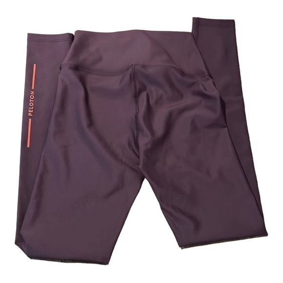 Peloton Burgundy High Waist Full Length Show Up Leggings Activewear Size S - Picture 9 of 10